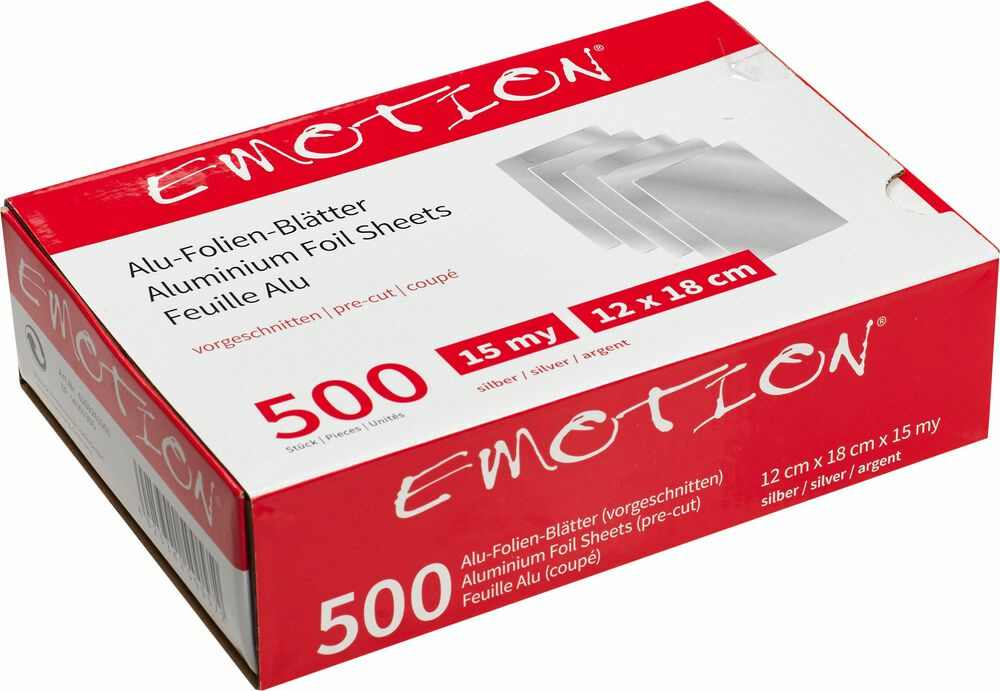 Emotion Alu-Folien Blätter silber 18cm