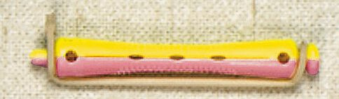 Efa Permstyler rosa/gelb kurz 8mm 12Stk