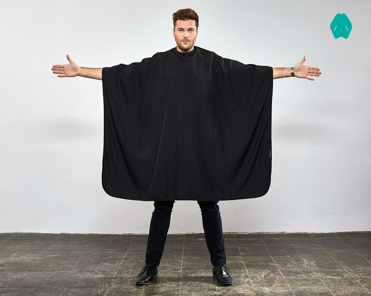 T.D. Mens Cape schwarz