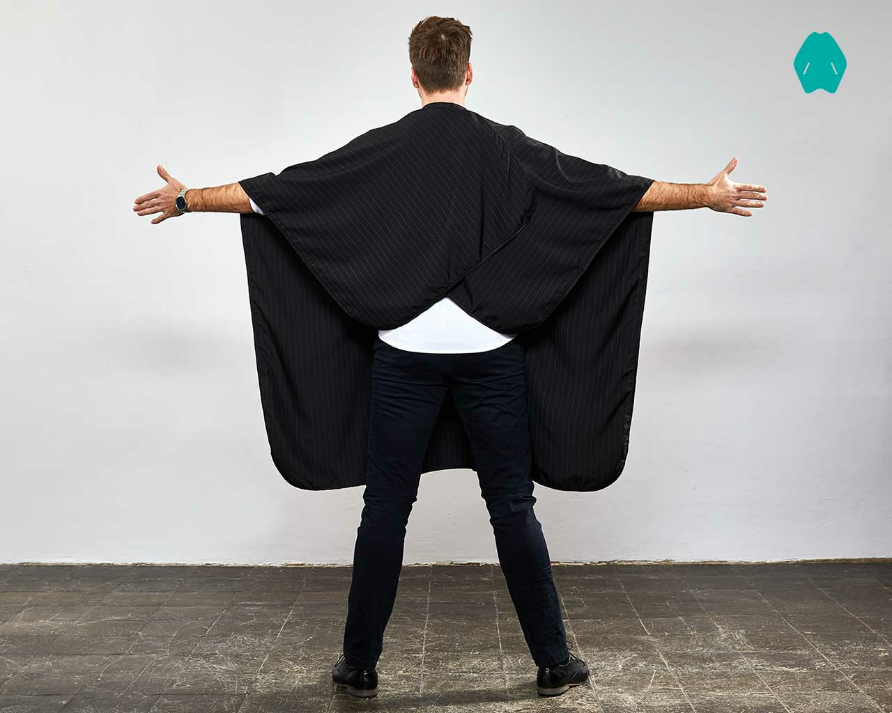 T.D. Mens Cape schwarz