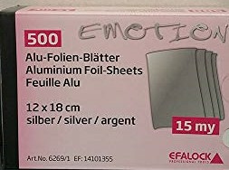 Emotion Alu-Folien Blätter silber 18cm