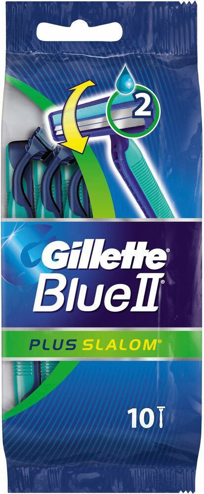 Gillette Blue II Plus Slalom Ras. 10er