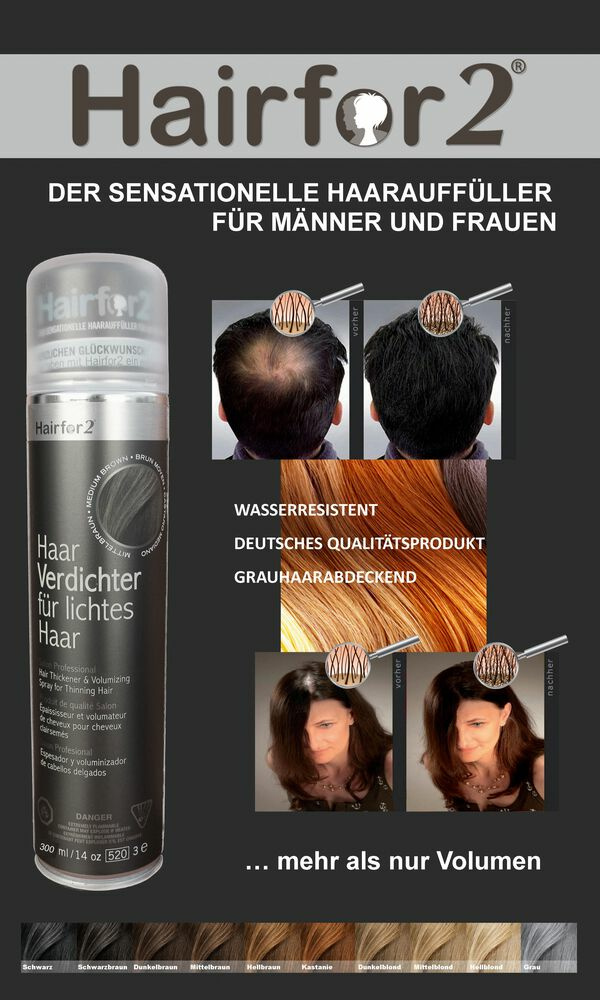 Hairfor2 Haarverdichtung Poster